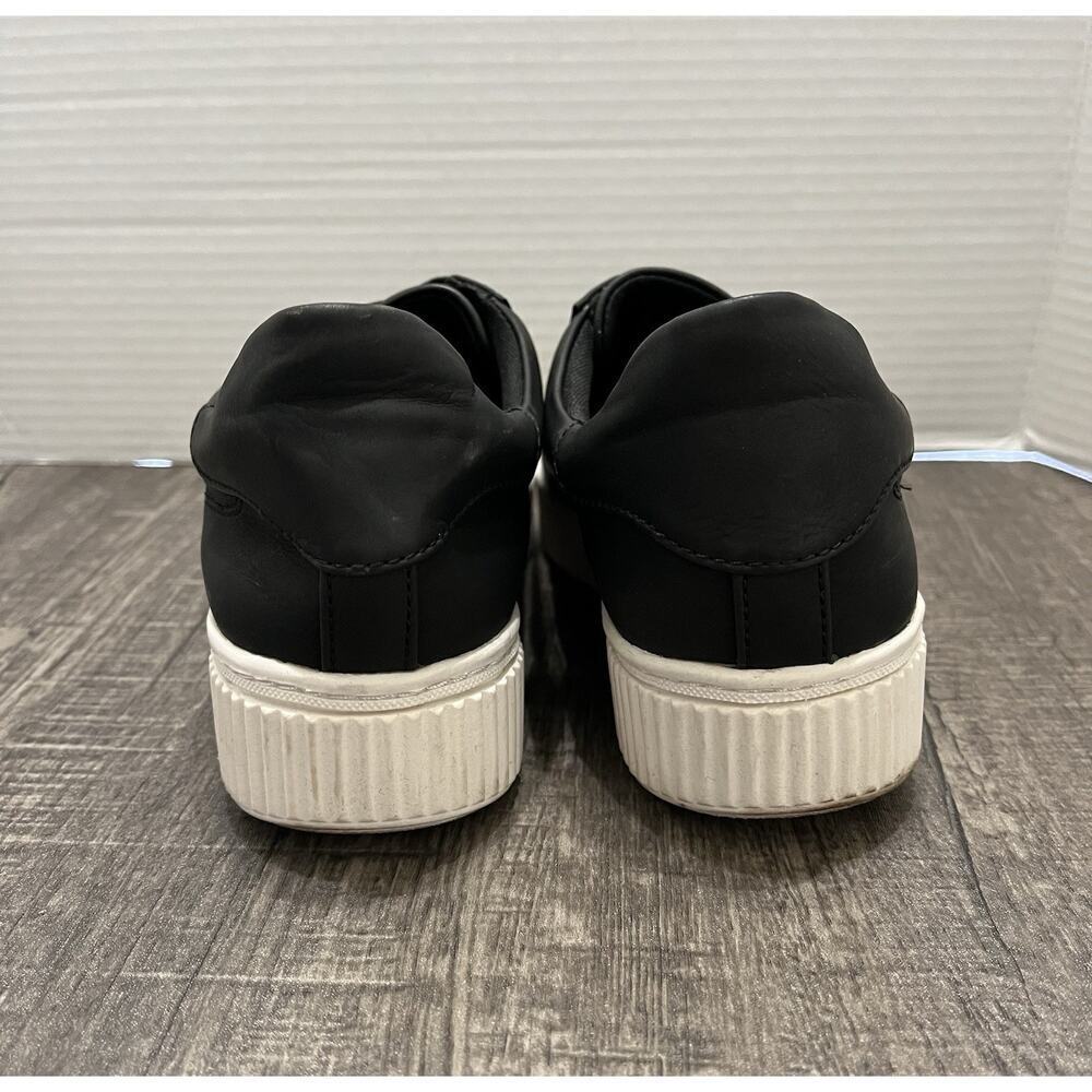 Soul Naturalizer Faux Leather Tia Step In Sneakers Women Laced Slip On Black, 8 - Picture 5 of 8